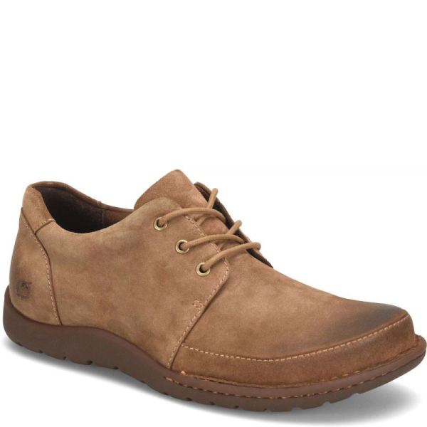 Born | For Men Nigel 3-Eye Slip-Ons & Lace-Ups - Saddle Distressed (Tan)