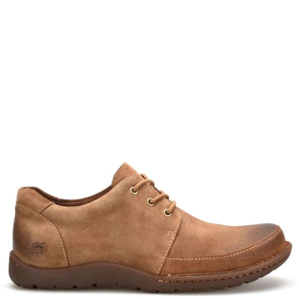 Born | For Men Nigel 3-Eye Slip-Ons & Lace-Ups - Saddle Distressed (Tan)