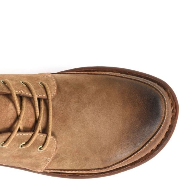 Born | For Men Nigel 3-Eye Slip-Ons & Lace-Ups - Saddle Distressed (Tan)