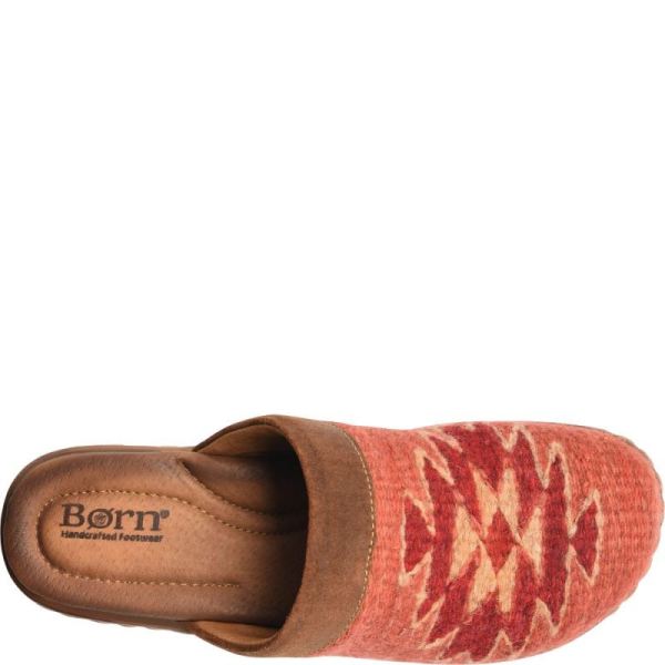 Born | For Women Bandy Blanket Clogs - Rust Blanket Combo (Brown)