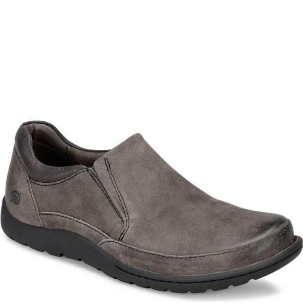 Born | For Men Nigel Slip On Slip-Ons & Lace-Ups - Grey Combo Distressed (Grey)