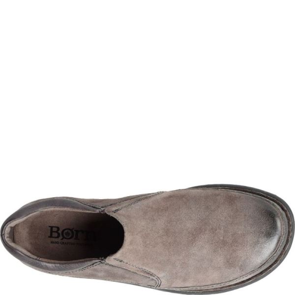 Born | For Men Nigel Slip On Slip-Ons & Lace-Ups - Grey Combo Distressed (Grey)