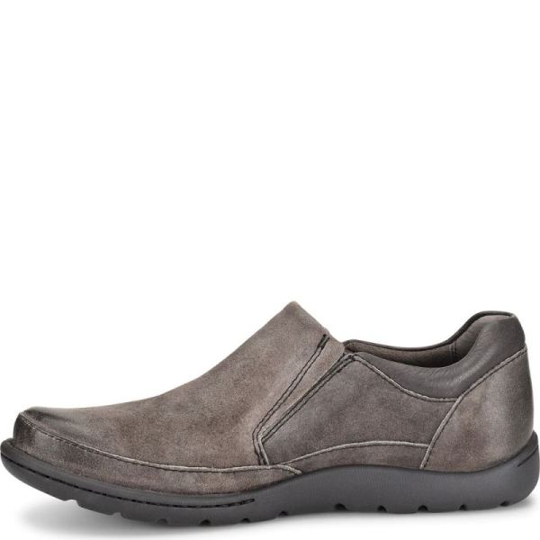 Born | For Men Nigel Slip On Slip-Ons & Lace-Ups - Grey Combo Distressed (Grey)