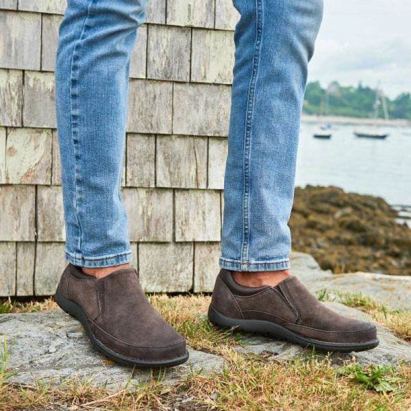 Born | For Men Nigel Slip On Slip-Ons & Lace-Ups - Grey Combo Distressed (Grey)