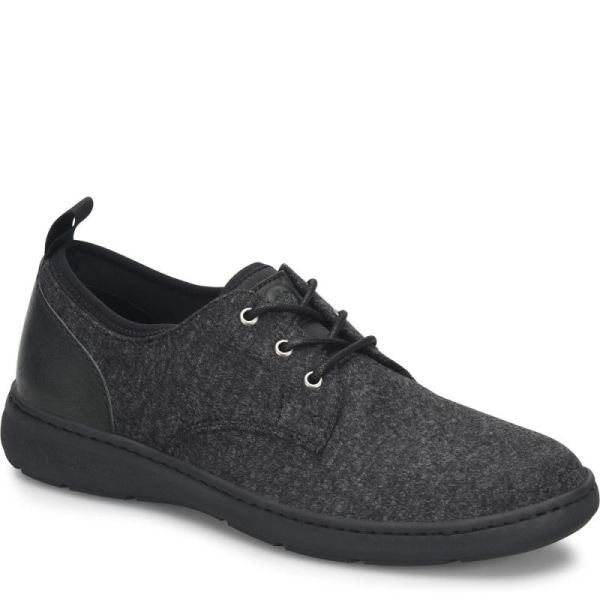 Born | For Men Marcus Slip-Ons & Lace-Ups - Dark Charcoal Wool Combo (Grey)
