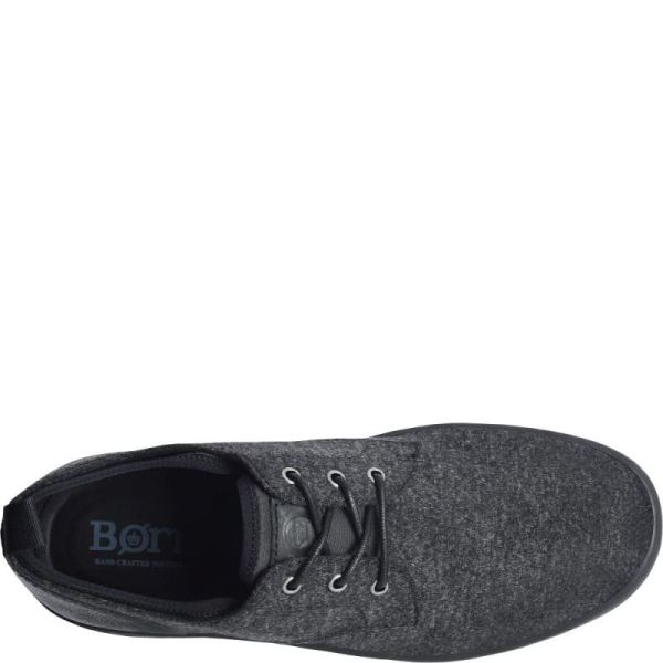 Born | For Men Marcus Slip-Ons & Lace-Ups - Dark Charcoal Wool Combo (Grey)