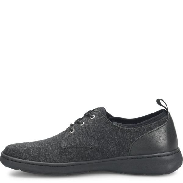 Born | For Men Marcus Slip-Ons & Lace-Ups - Dark Charcoal Wool Combo (Grey)