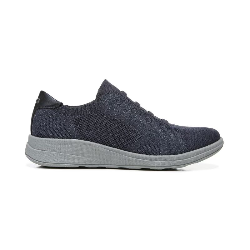 Bzees Women's Golden Knit Slip On Sneaker-Metallic Navy Blazer | New Arrivals
