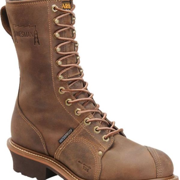 CAROLINA | MEN'S LINESMAN 10 COMP TOE in DARK BROWN
