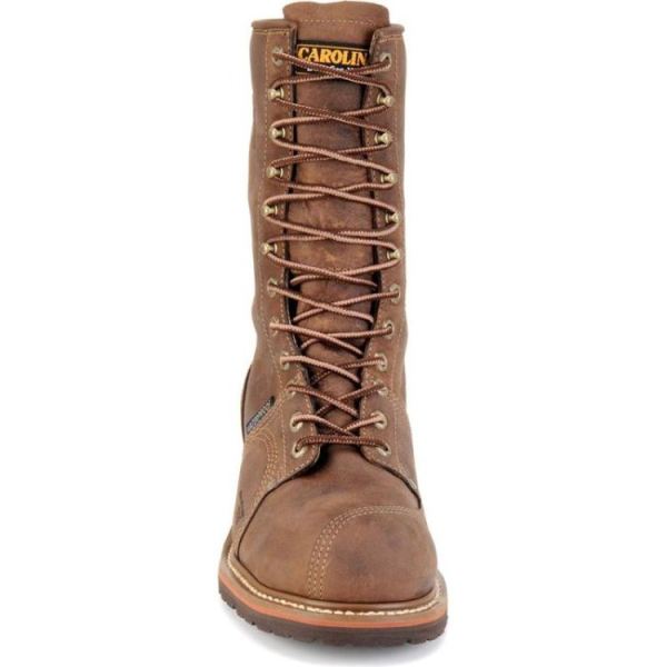 CAROLINA | MEN'S LINESMAN 10 COMP TOE in DARK BROWN
