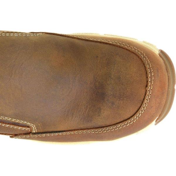 CAROLINA | MEN'S S-117 ALUMINUM TOE SLIP ON in DARK BROWN