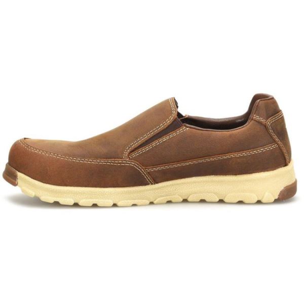 CAROLINA | MEN'S S-117 ALUMINUM TOE SLIP ON in DARK BROWN