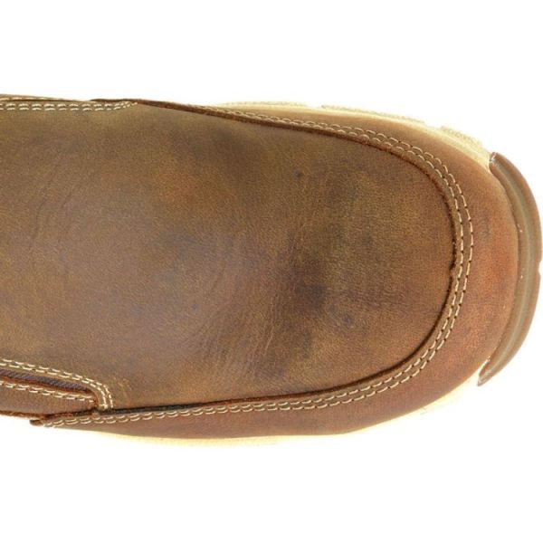 CAROLINA | MEN'S S-117 ALUMINUM TOE SLIP ON in DARK BROWN
