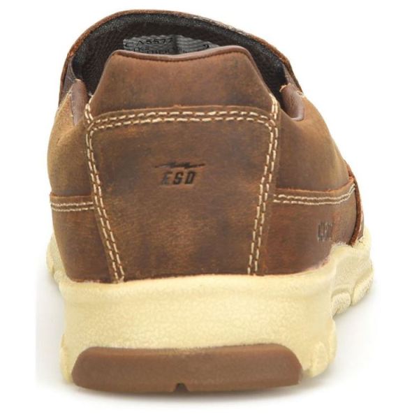 CAROLINA | MEN'S S-117 ALUMINUM TOE SLIP ON in DARK BROWN