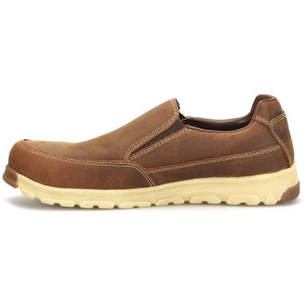 CAROLINA | MEN'S S-117 ALUMINUM TOE SLIP ON in DARK BROWN