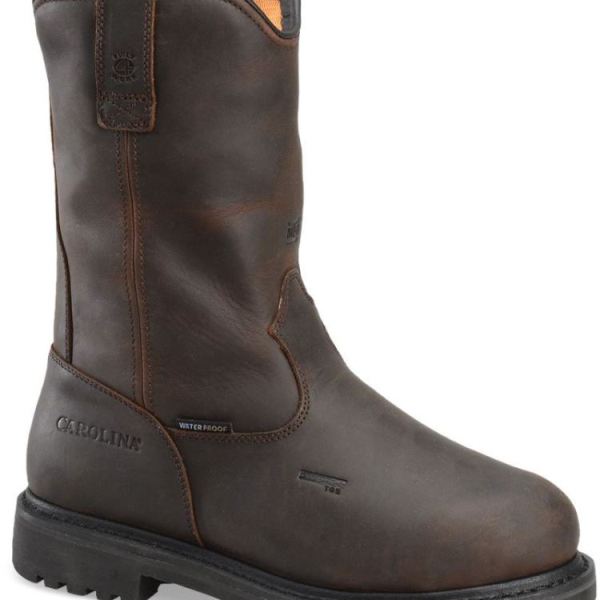CAROLINA | MEN'S LINE BUILDER INT ALUMINUM TOE in DARK BROWN
