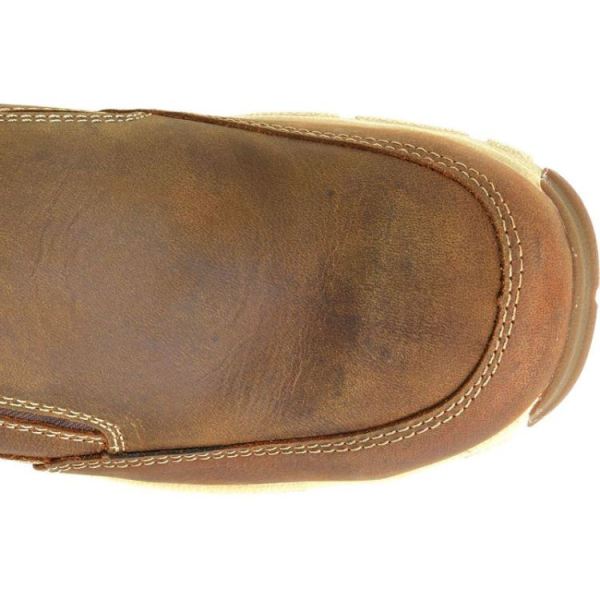 CAROLINA | MEN'S S-117 ALUMINUM TOE SLIP ON in DARK BROWN