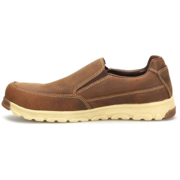 CAROLINA | MEN'S S-117 ALUMINUM TOE SLIP ON in DARK BROWN