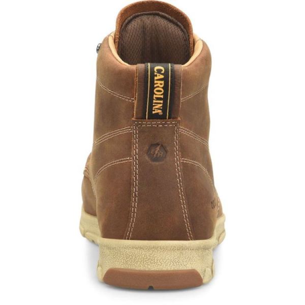 CAROLINA | MEN'S S-117 ALUMINUM TOE MOC TOE in BROWN