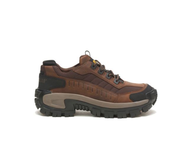 Cat Footwear | Invader Steel Toe Work Shoe Dark Brown