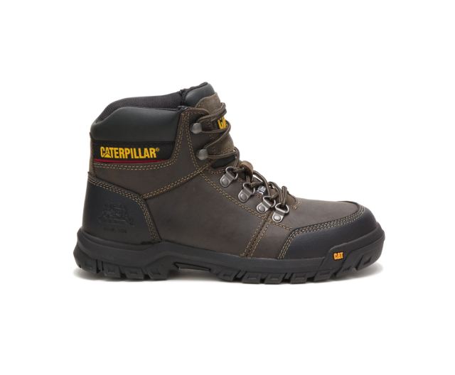 Cat Footwear | Outline Steel Toe Work Boot Dark Gull Grey