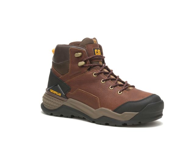 Cat Footwear | Provoke Mid Waterproof Work Boot Oak