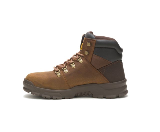 Cat Footwear | Charge Waterproof Alloy Toe Work Boot Brown Sugar