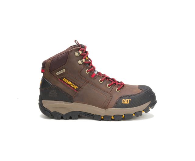 Cat Footwear | Navigator Mid Waterproof Steel Toe Work Boot Clay