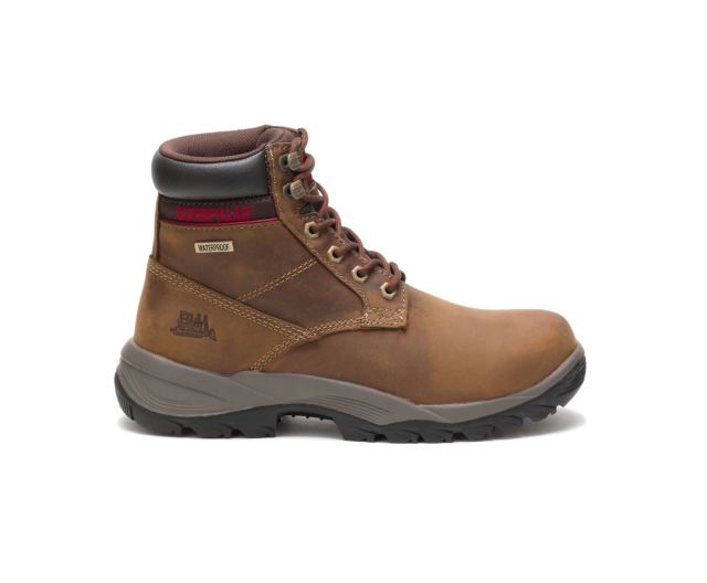 Cat Footwear | Dryverse 6" Waterproof Work Boot Dark Beige