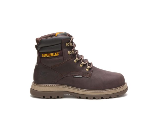 Cat Footwear | Fairbanks 6" Waterproof Steel Toe Work Boot Mulch