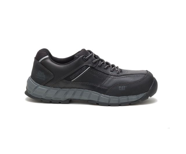 Cat Footwear | Streamline Leather Composite Toe Work Shoe Black