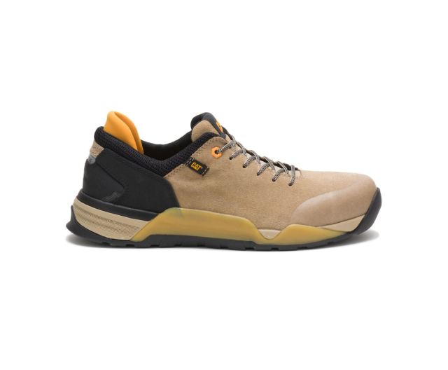 Cat Footwear | Sprint Suede Alloy Toe Work Shoe Cornstalk