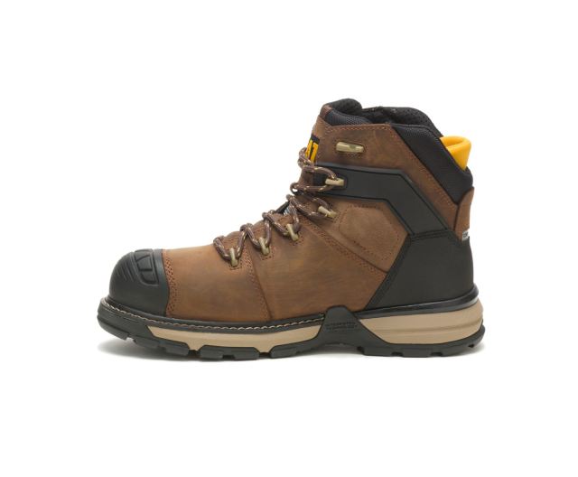 Cat Footwear | Excavator Superlite Waterproof Thinsulate™ Nano Toe Work Boot Dark Brown