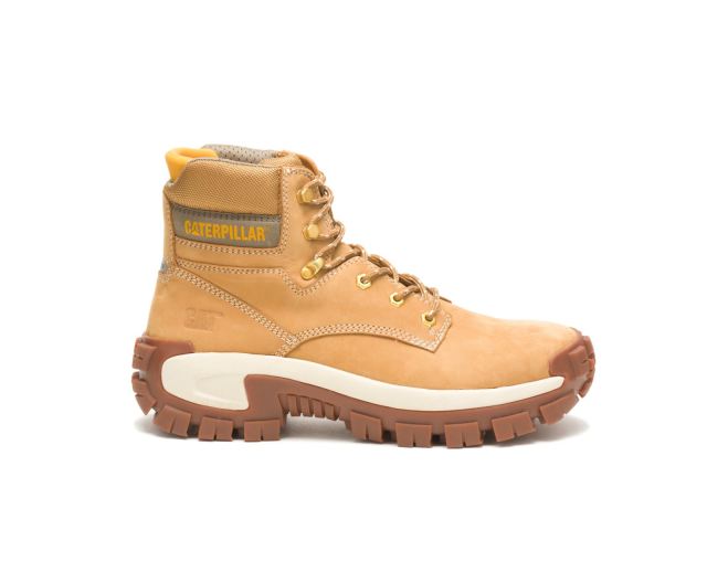 Cat Footwear | Invader Hi Steel Toe Work Boot Honey Reset