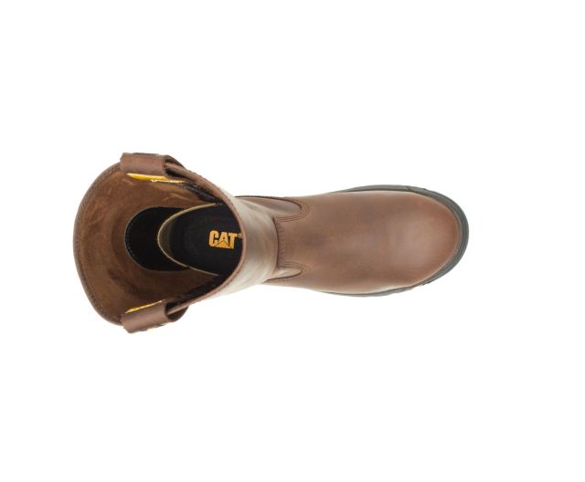 Cat Footwear | Drawbar Steel Toe Work Boot Summer Brown