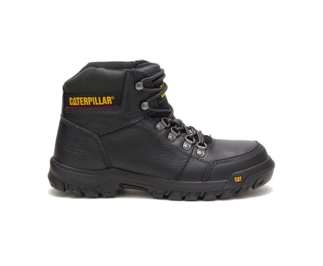 Cat Footwear | Outline Steel Toe Work Boot Black