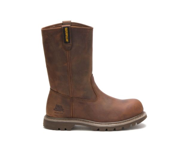 Cat Footwear | Revolver Steel Toe Work Boot Dark Beige