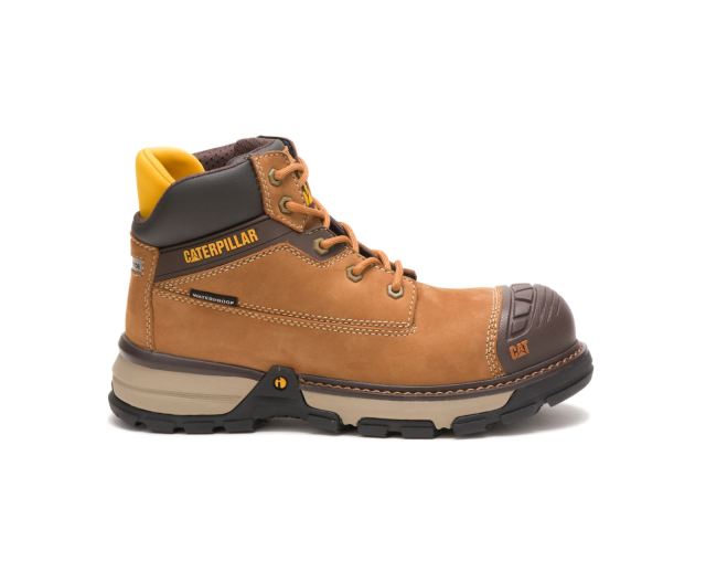 Cat Footwear | Excavator Superlite Waterproof Nano Toe Work Boot Sudan Brown