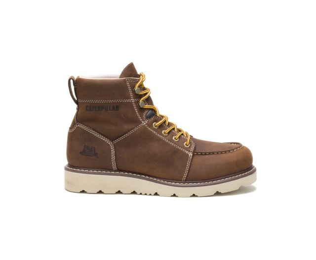 Cat Footwear | Tradesman Work Boot Chocolate Brown