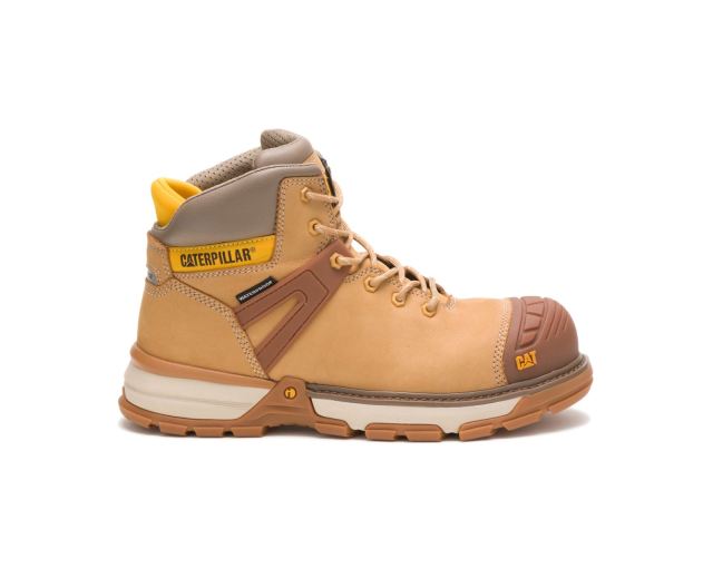 Cat Footwear | Excavator Superlite Waterproof Nano Toe Work Boot Honey Reset