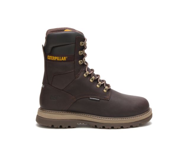 Cat Footwear | Fairbanks 8" Waterproof TX Steel Toe Work Boot Mulch