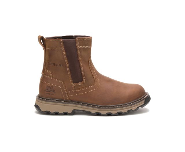 Cat Footwear | Pelton Steel Toe Work Boot Brown