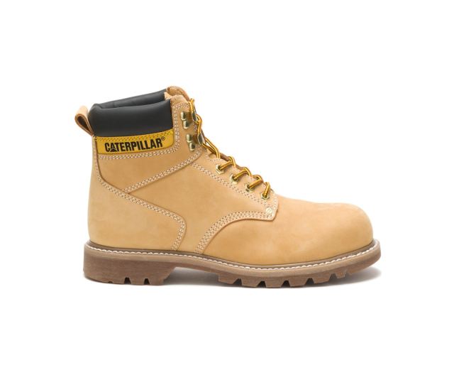 Cat Footwear | Second Shift Steel Toe Work Boot Honey Nubuck