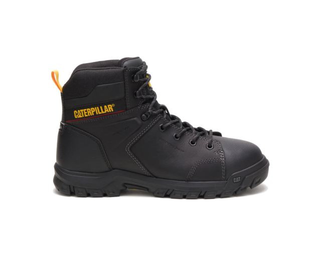 Cat Footwear | Wellspring Waterproof Metatarsal Guard Steel Toe Work Boot Black