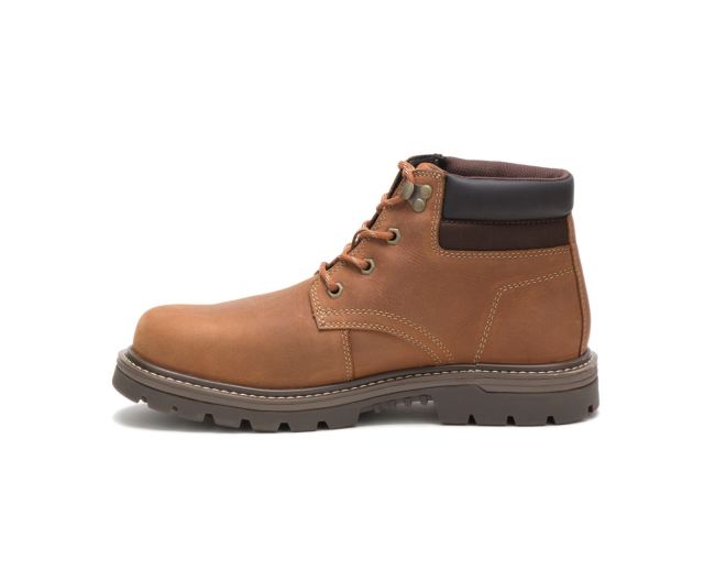 Cat Footwear | Outbase Waterproof Steel Toe Work Boot Brown