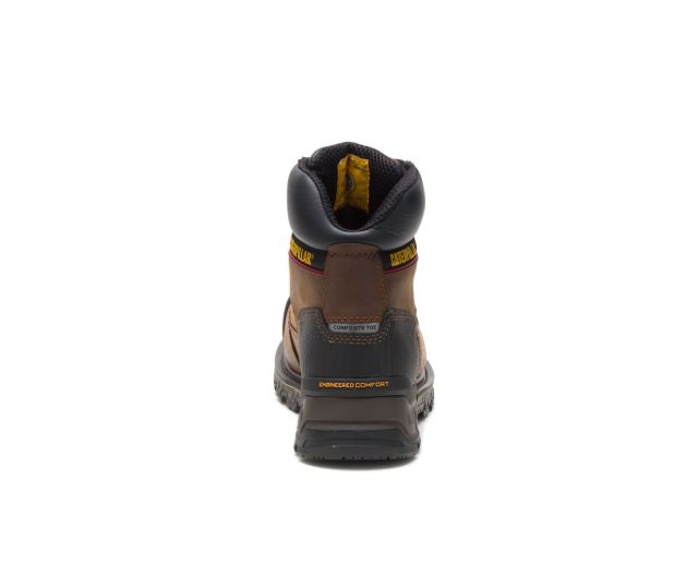 Cat Footwear | Excavator XL 6" Waterproof Composite Toe Work Boot Dark Brown