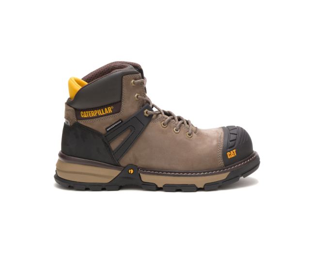 Cat Footwear | Excavator Superlite Waterproof Nano Toe Work Boot Bungee Cord