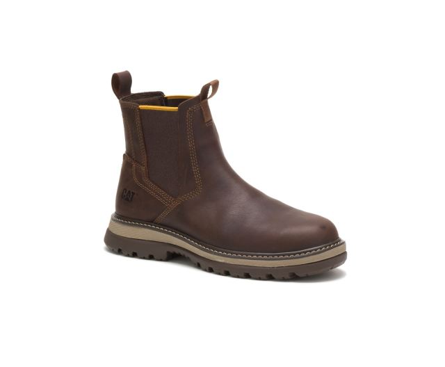 Cat Footwear | Fairbanks Chelsea Work Boot Toffee