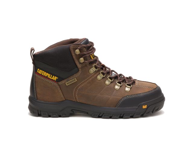 Cat Footwear | Threshold Waterproof Steel Toe Work Boot Real Brown