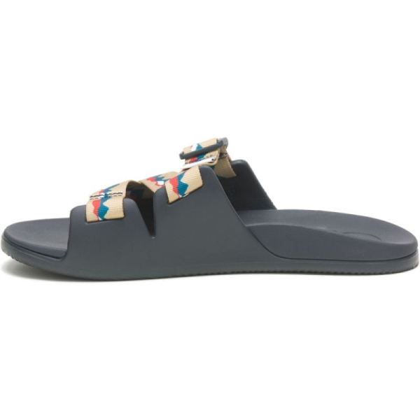 Chacos - Men's Chaco x New Belgium Chillos Slide USA - Wild Mountain Taupe